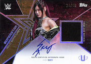 2025 Topps Universe WWE Iyo Sky Auto Autograph Patch Relic Gold Foil /50
