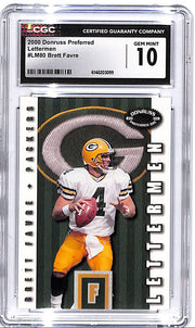 2000 Donruss Preferred Brett Favre Lettermen /1000 CGC 10 Packers