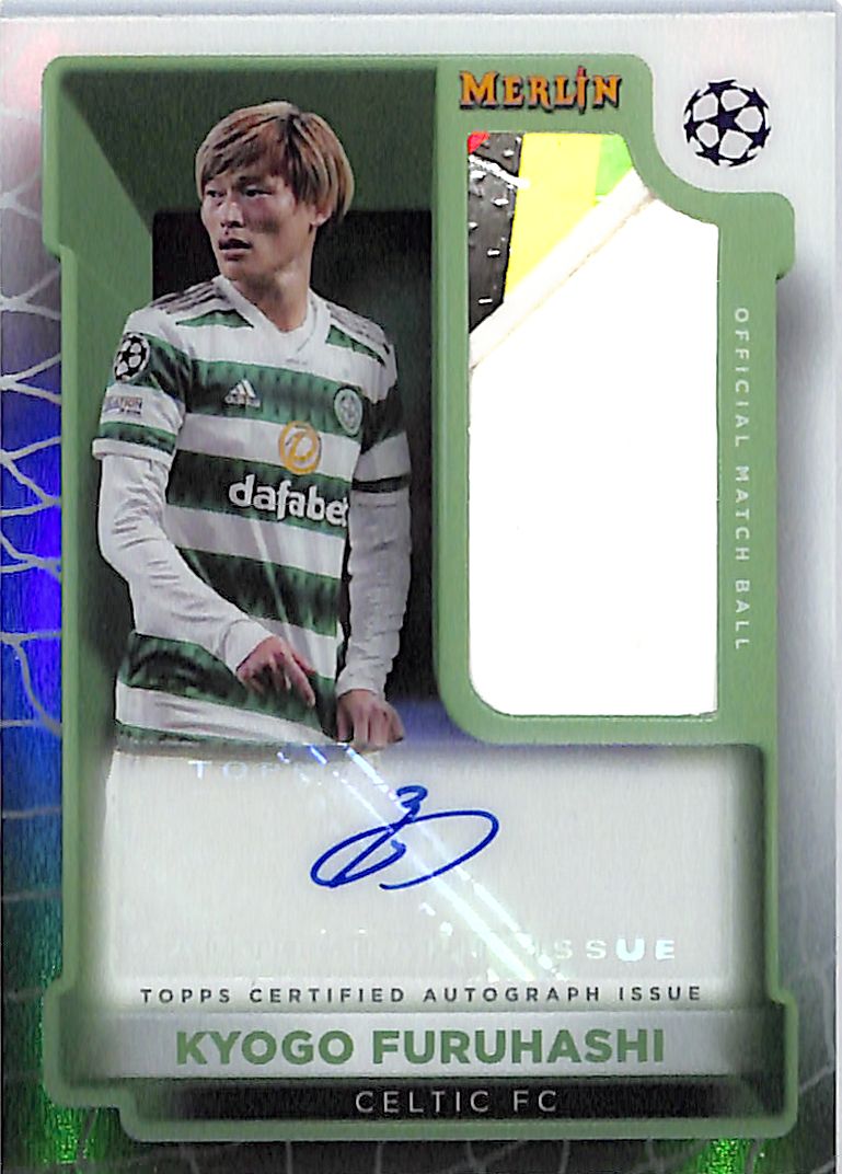 2022-23 Topps Chrome Merlin Kyogo Furuhashi Auto Autograph Patch Jersey