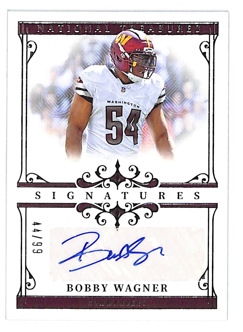 2025 National Treasures Bobby Wagner Auto Autograph Signatures /99 Commanders