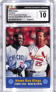2000 Topps Sammy Sosa Mark McGwire Combos Home Run Kings CGC 10