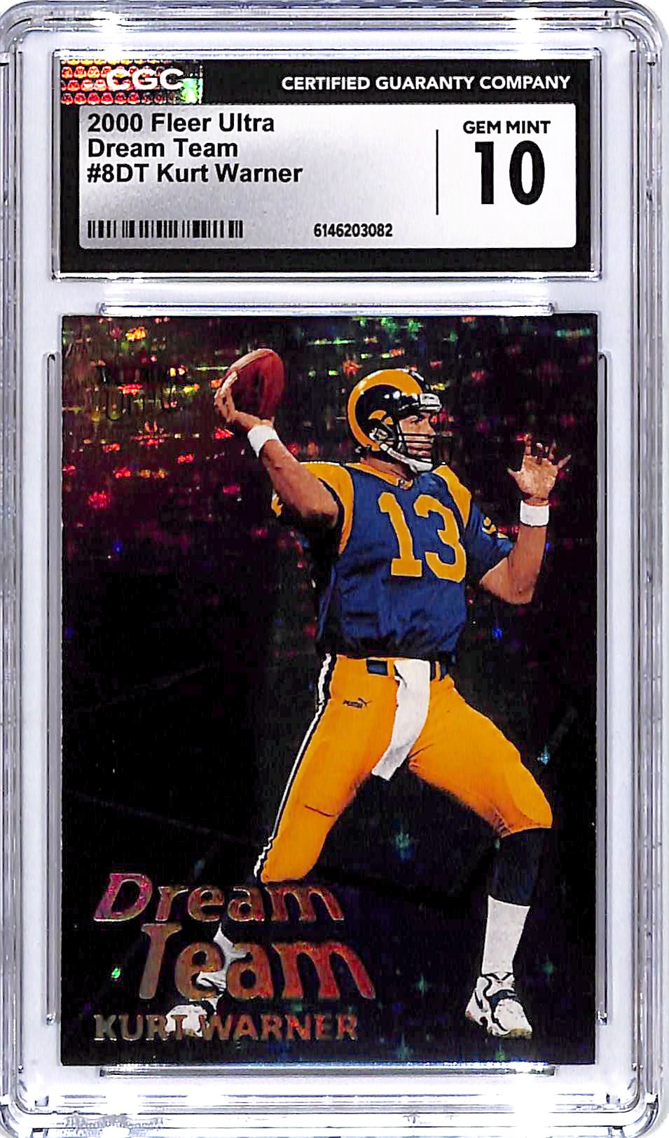 2000 Fleer Ultra Kurt Warner Dream Time CGC 10 Rams
