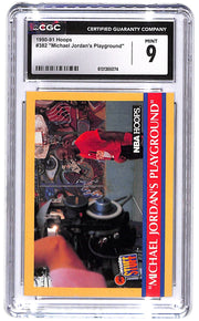 1990-91 Michael Jordan's Playground Hoops #382 CGC Mint 9