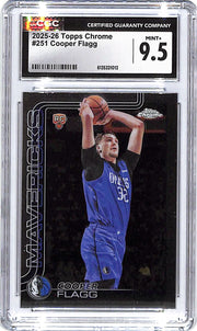 2025-26 Topps Chrome Cooper Flagg Rookie RC #251 CGC 9.5 Mavericks