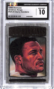 1999 Donruss Barry Sanders Gridiron Kings /5000 CGC 10 Lions