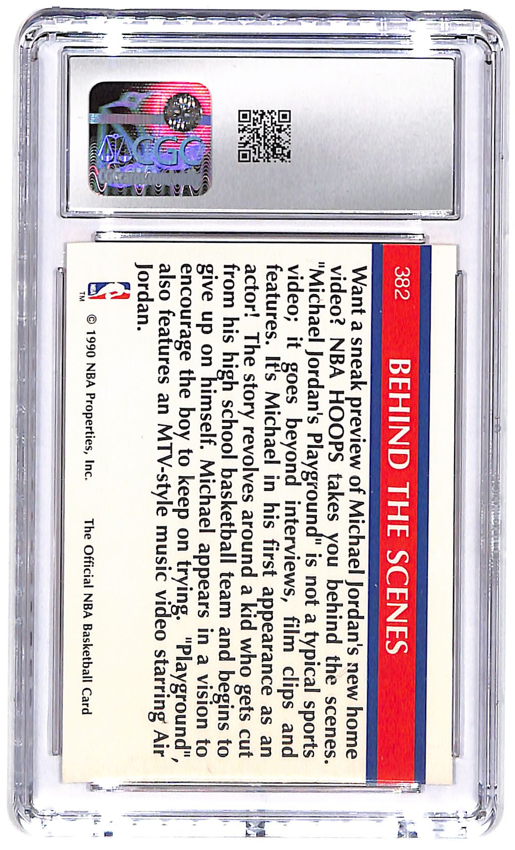 1990-91 Michael Jordan's Playground Hoops #382 CGC Mint 9