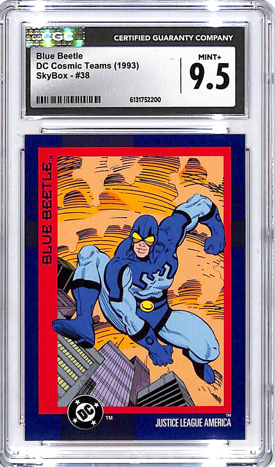 1993 Skybox DC Cosmic Teams Blue Beetle #38 CGC 9.5