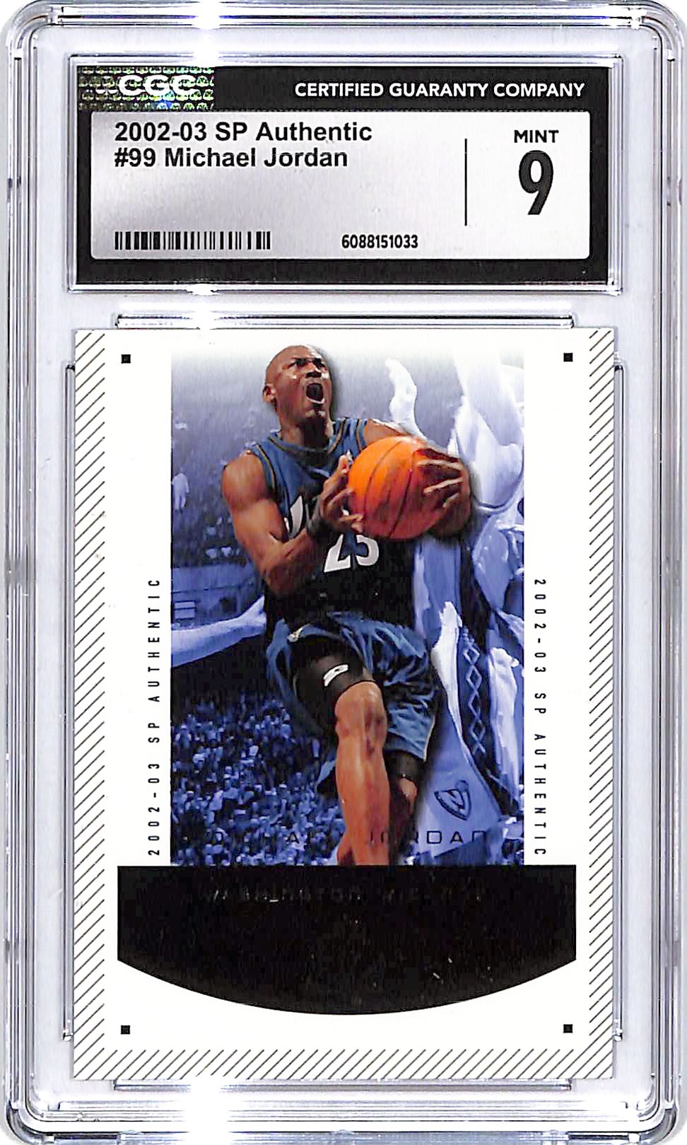 2002-03 SP Authentic Michael Jordan #99 CGC 9 Wizards