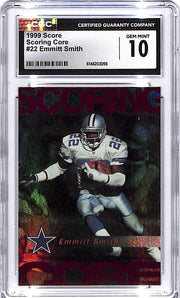 1999 Score Emmitt Smith Scoring Core #22 CGC 10 Cowboys