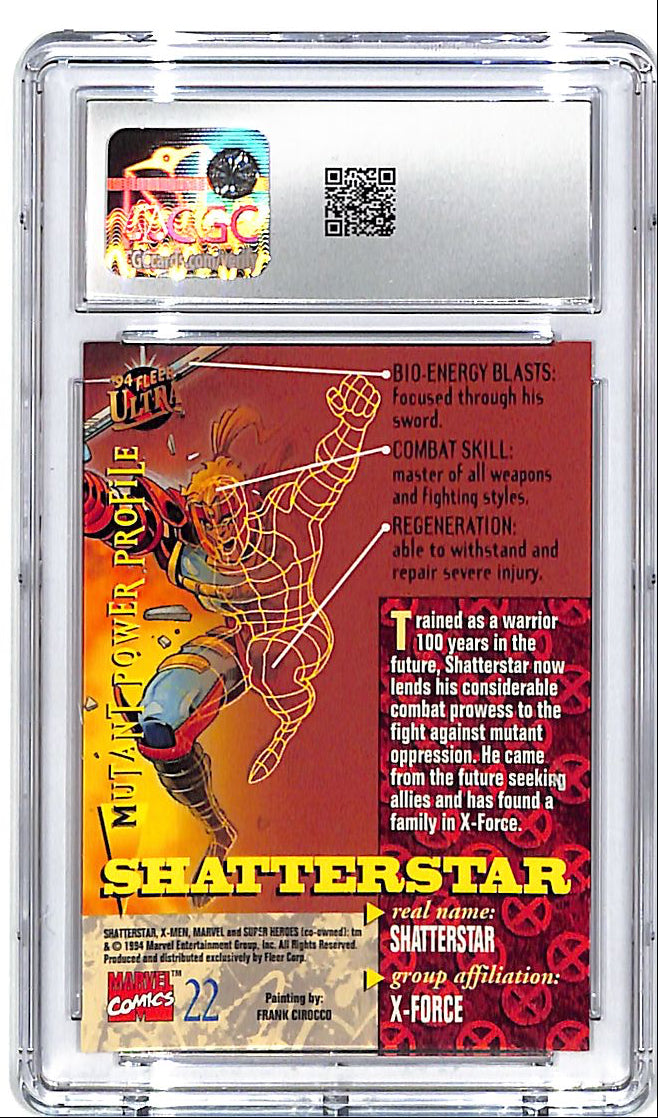 1994 Fleer Ultra X-Men Shatterstar #22 CGC 10