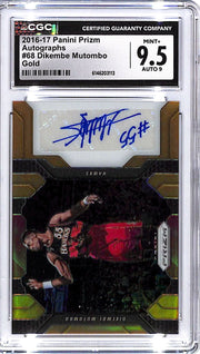 2016-17 Prizm Dikembe Mutombo Auto Autograph Gold /10 CGC 9.5 Heat