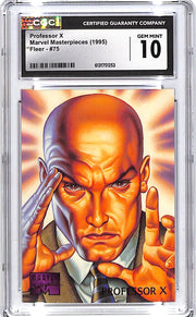 1995 Fleer Marvel Masterpieces Professor X #75 CGC 10