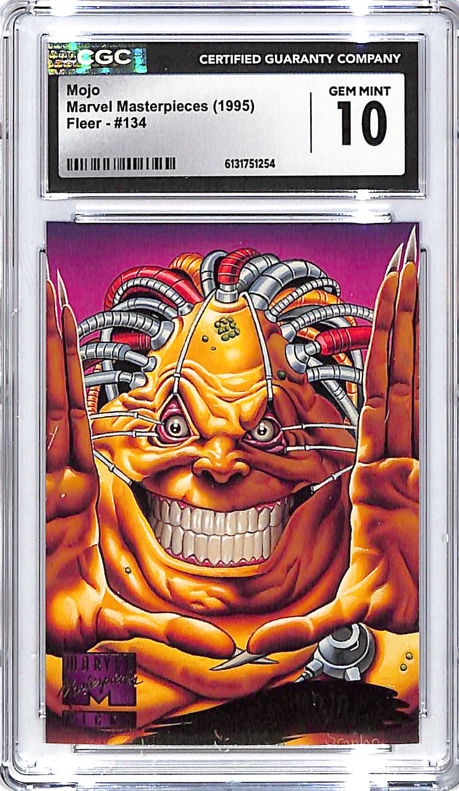 1995 Fleer Marvel Masterpieces Mojo #134 CGC 10