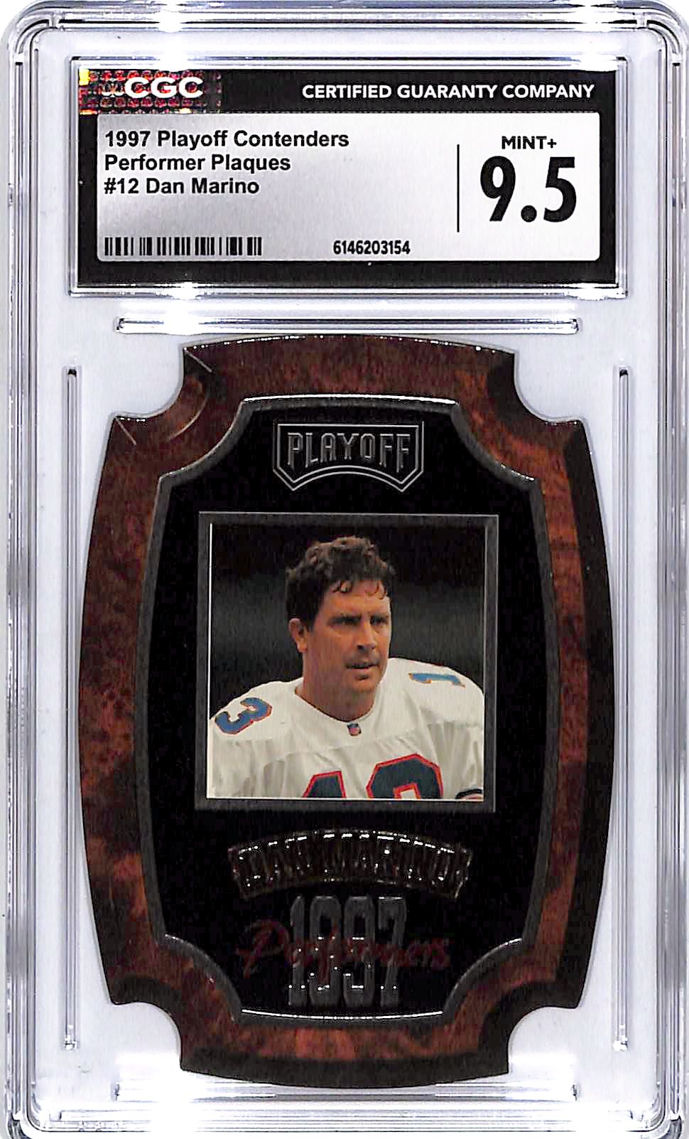 1997 Playoff Contenders Dan Marino Performer Plaques CCG 9.5 Dolphins