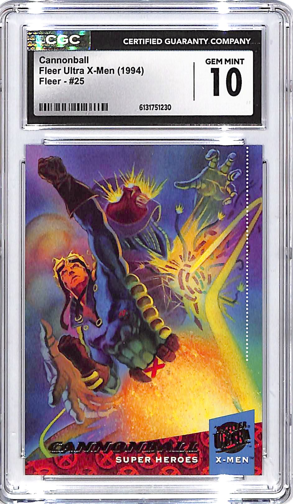 1994 Fleer Ultra X-Men Cannonball #25 CGC 10
