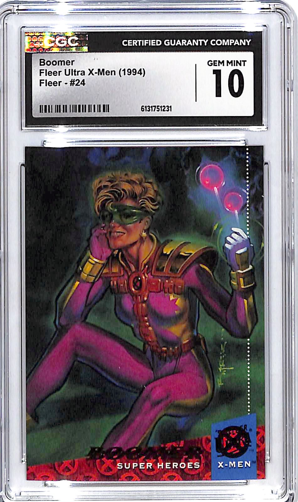 1994 Fleer Ultra X-Men Boomer #24 CGC 10