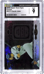2006 Upper Deck Epic Derek Jeter Events /675 CGC 9 Yankees