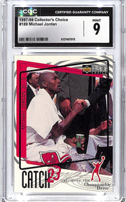 1997-98 Collectors Choice Michael Jordan #189 CGC 9 Bulls