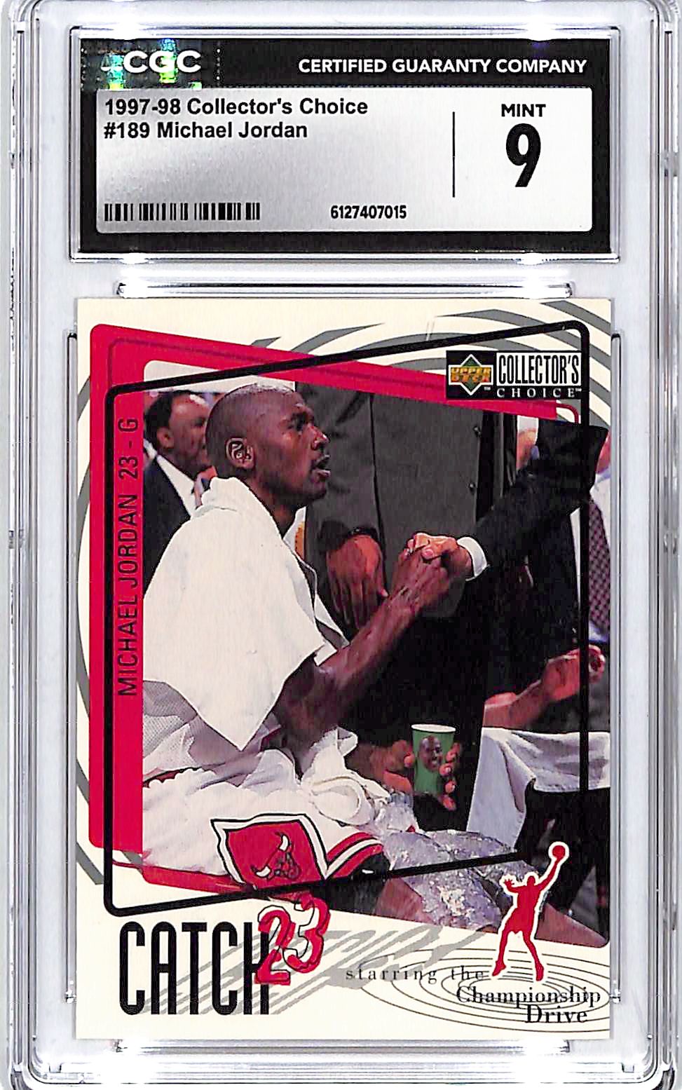 1997-98 Collectors Choice Michael Jordan #189 CGC 9 Bulls