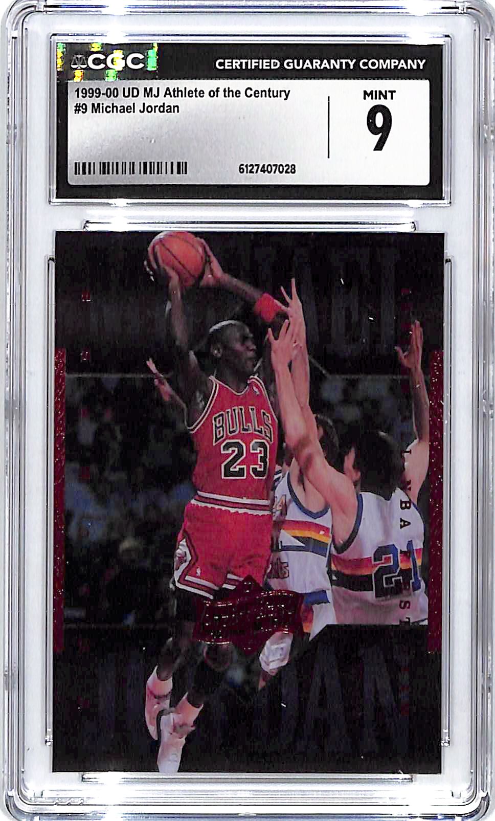 1999 UD MJ Athlete of the Century Michael Jordan #9 CGC 9 Bulls