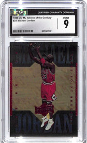 1999 UD MJ Athlete of the Century Michael Jordan #31 CGC 9 Bulls