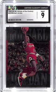 1999 UD MJ Athlete of the Century Michael Jordan #28 CGC 9 Bulls