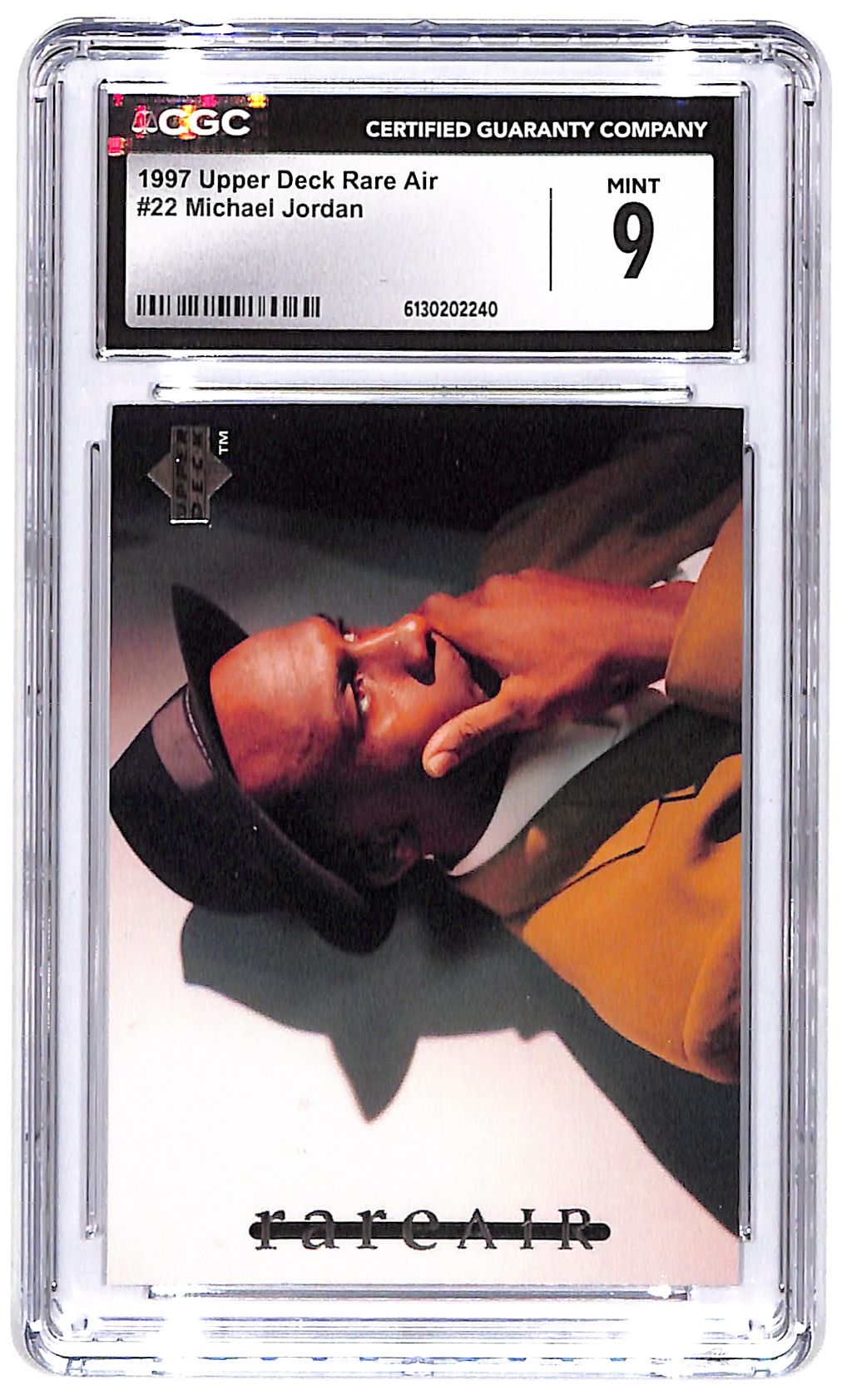 1997 Michael Jordan Upper Deck Rare Air #22 CGC Mint 9
