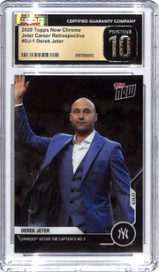 2020 Topps Now Chrome Derek Jeter Career Retrospective CGC 10 Pristine Yankees