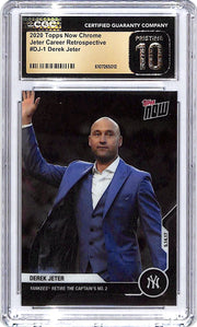 2020 Topps Now Chrome Derek Jeter Career Retrospective CGC 10 Pristine Yankees