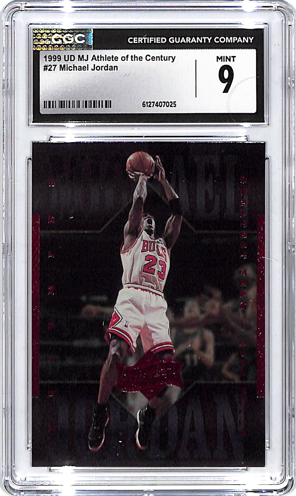 1999 UD MJ Athlete of the Century Michael Jordan #27 CGC 9 Bulls