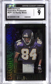 1999 Donruss Randy Moss Executive Producers /1313 CGC 9 Vikings