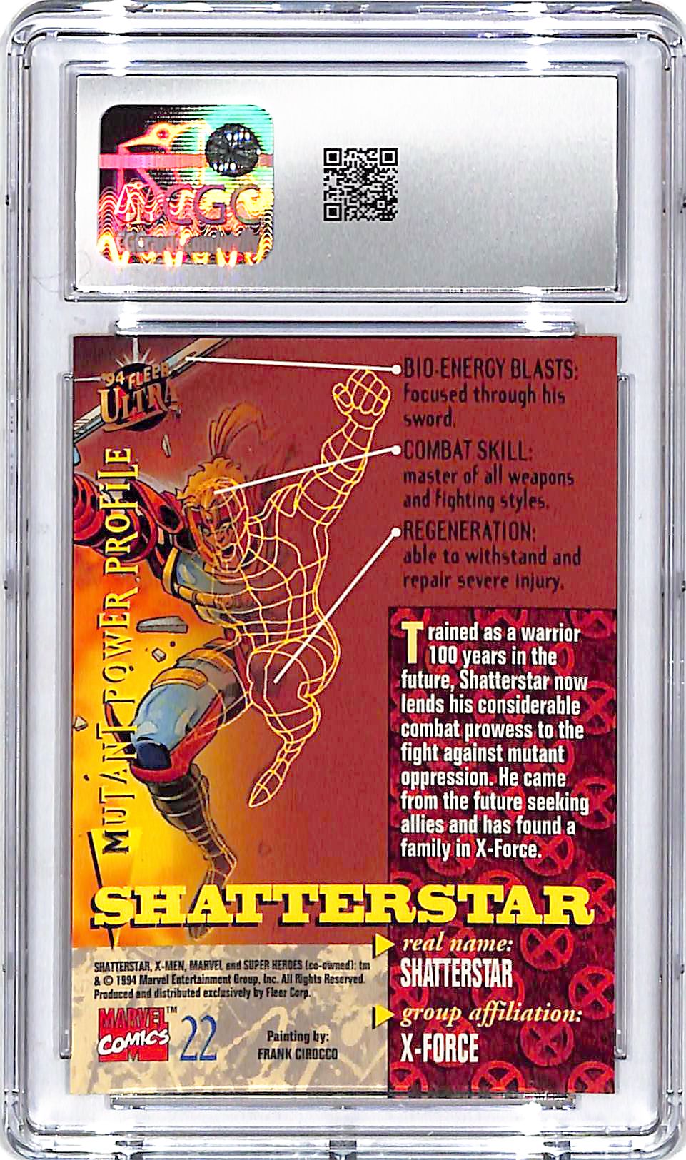 1994 Fleer Ultra X-Men Shatterstar #22 CGC 10