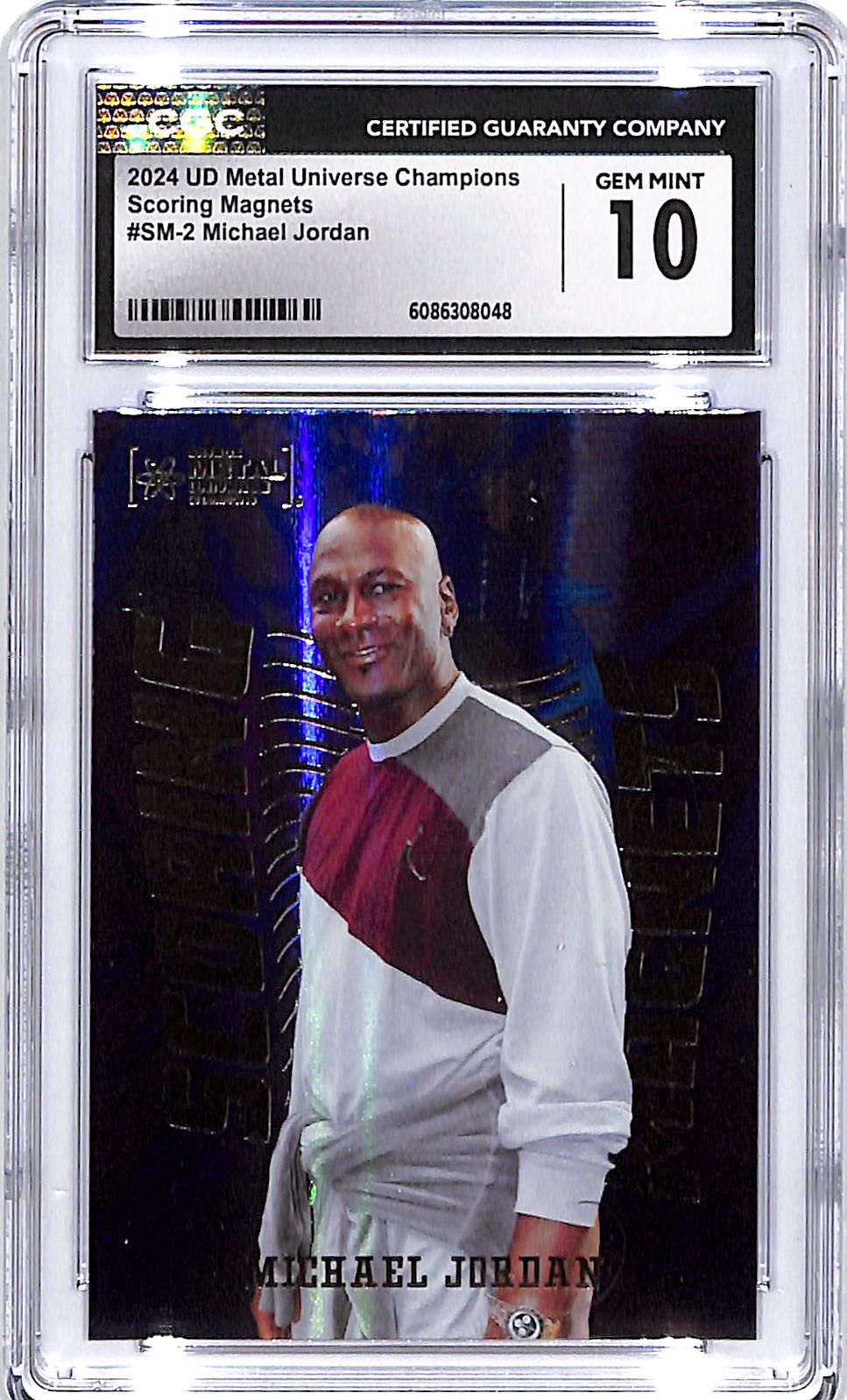 2024 UD Metal Universe Michael Jordan Scoring Magnets CGC 10