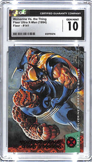1994 Fleer Ultra X-Men Wolverine vs the Thing #141 CGC 10