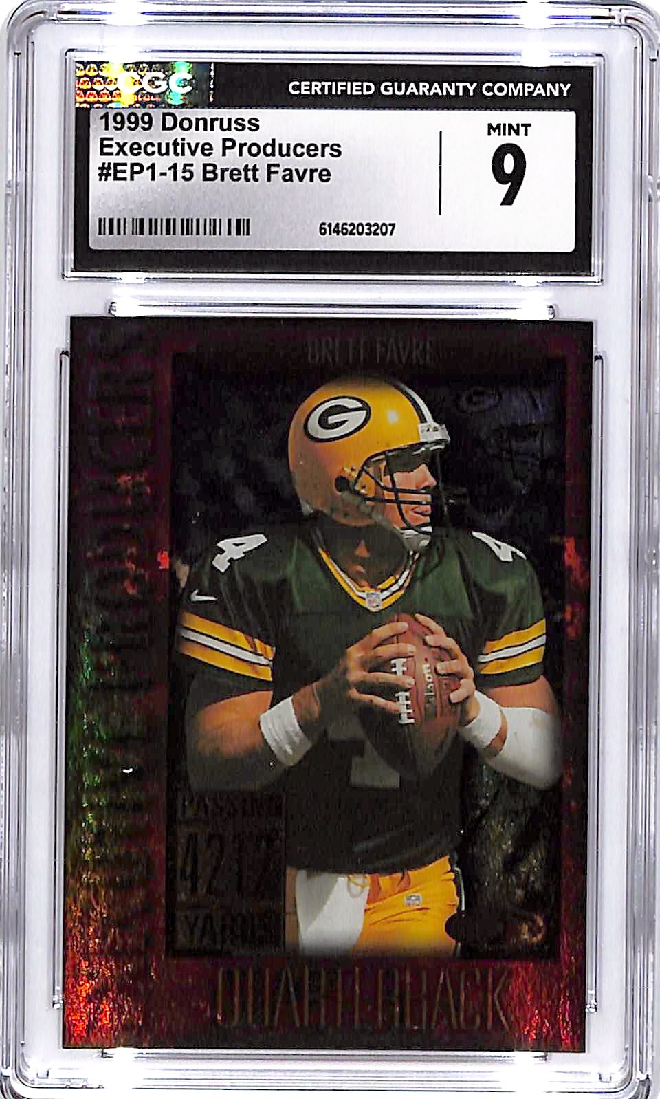 1999 Donruss Brett Favre Executive Producers /4212 CGC 9 Packers