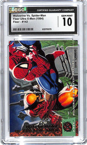 1994 Fleer Ultra X-Men Wolverine vs Spider-Man #142 CGC 10