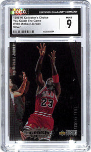 1996-97 Collector's Choice Michael Jordan You Crash the Game Silver CGC 9 Bulls