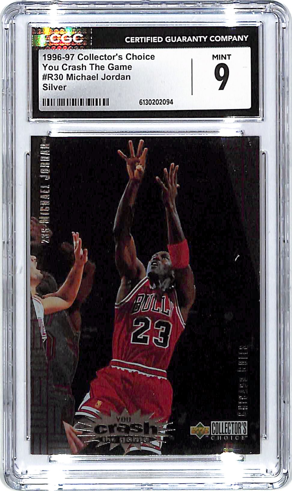 1996-97 Collector's Choice Michael Jordan You Crash the Game Silver CGC 9 Bulls