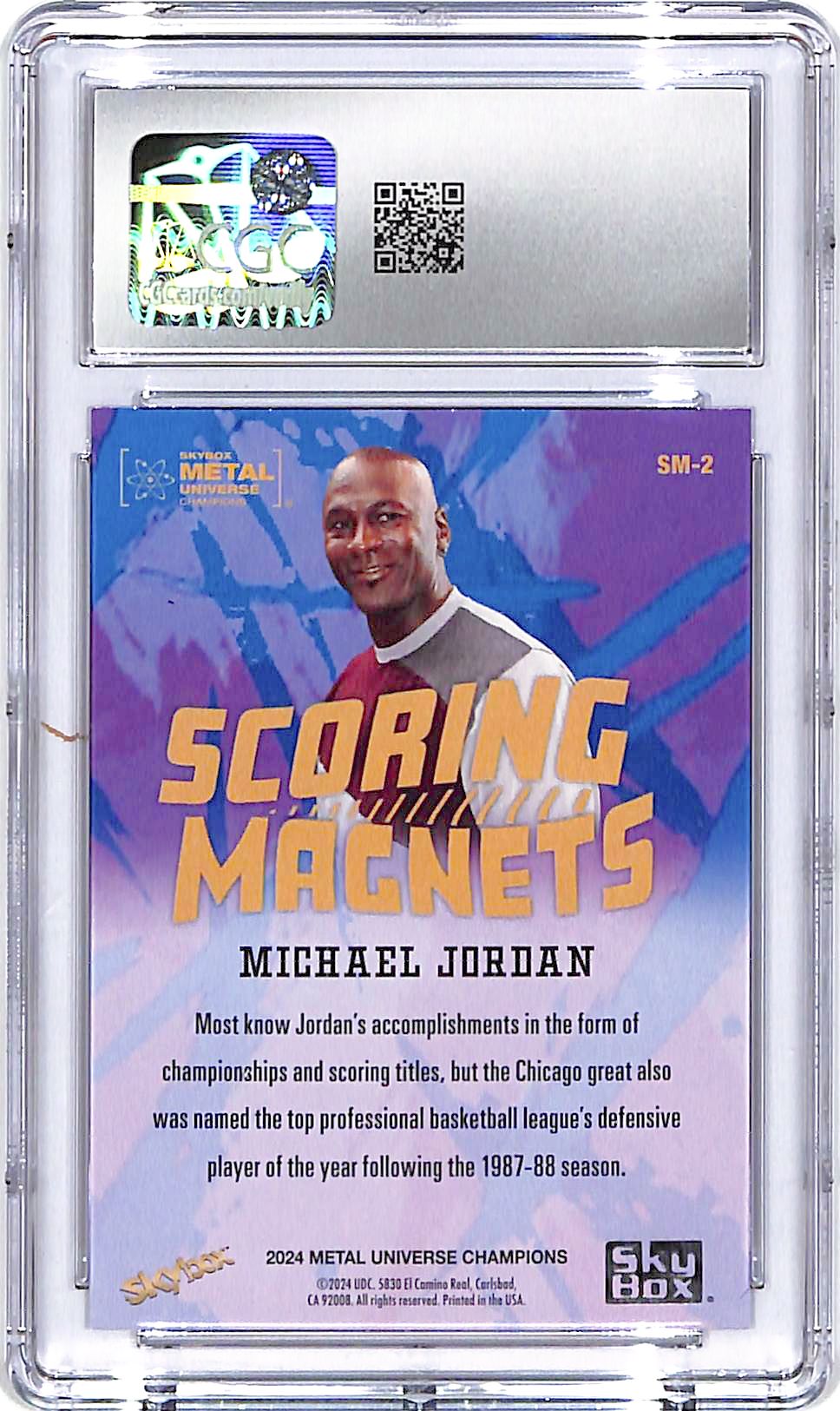 2024 UD Metal Universe Michael Jordan Scoring Magnets CGC 10