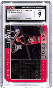 1998 Upper Deck Michael Jordan Career Collection #24 CGC 9 Bulls