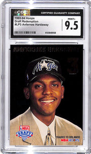 1993-94 Hoops Anfernee Hardaway Rookie RC Draft Redemption CGC 9.5 Magic