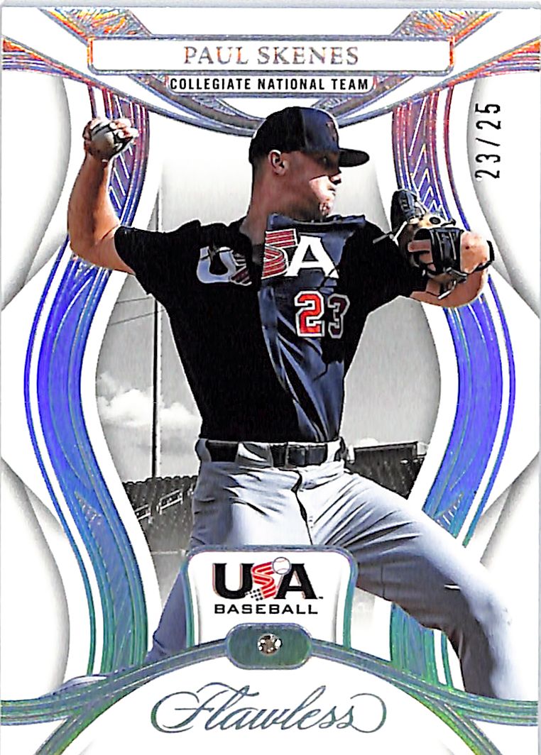 2025 Flawless Paul Skenes USA Baseball Diamond /25 Rookie RC Pirates