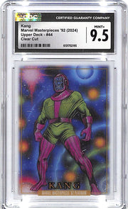 2024 Upper Deck Marvel Masterpieces 92 Kang Clear Cut #44 CGC 9.5