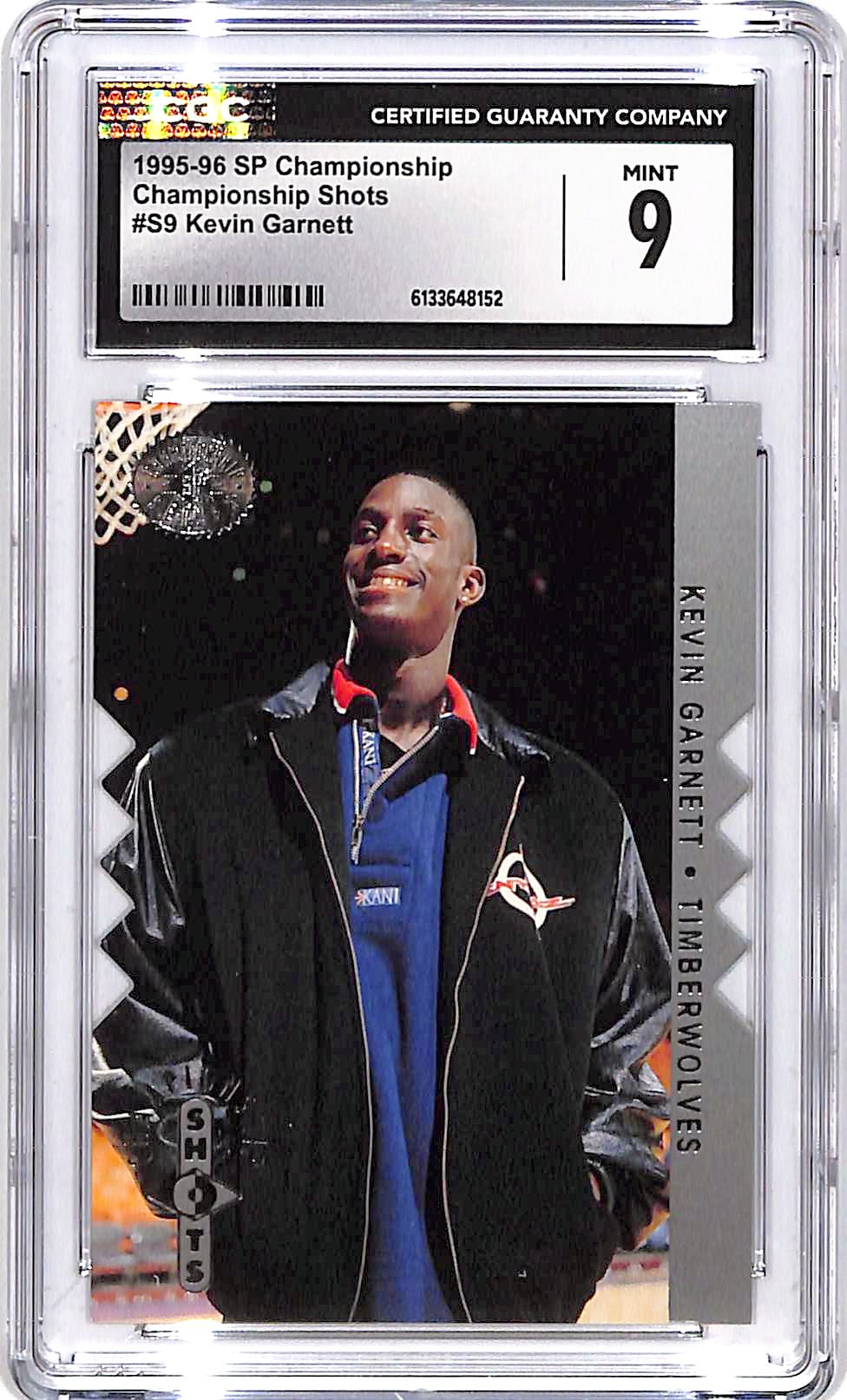 1995-96 SP Championship Kevin Garnett Shots CGC 9 Timberwolves