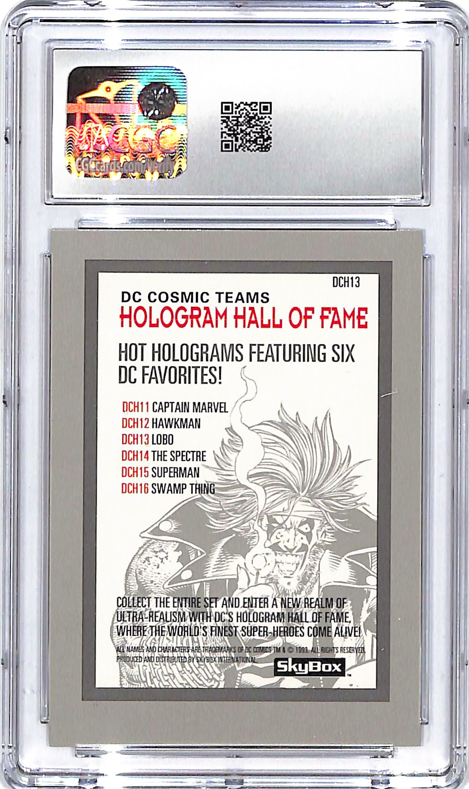 1993 Skybox DC Cosmic Teams Lobo Hologram CGC 9.5