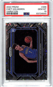 2022-23 Prizm Chet Holmgren Variation Rookie RC Fast Break PSA 10 Thunder