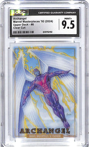 2024 Upper Deck Marvel Masterpieces 92 Archangel Clear Cut #8 CGC 9.5