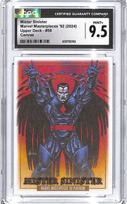 2024 Upper Deck Marvel Masterpieces 92 Mister Sinister Canvas #58 CGC 9.5