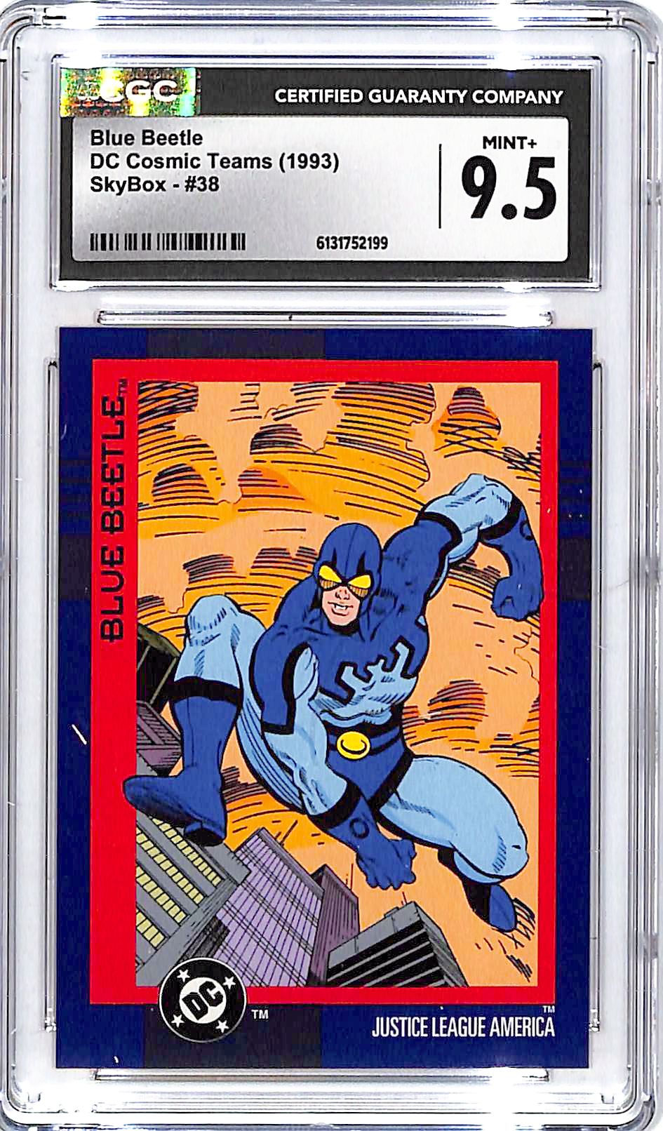1993 Skybox DC Cosmic Teams Blue Beetle #38 CGC 9.5