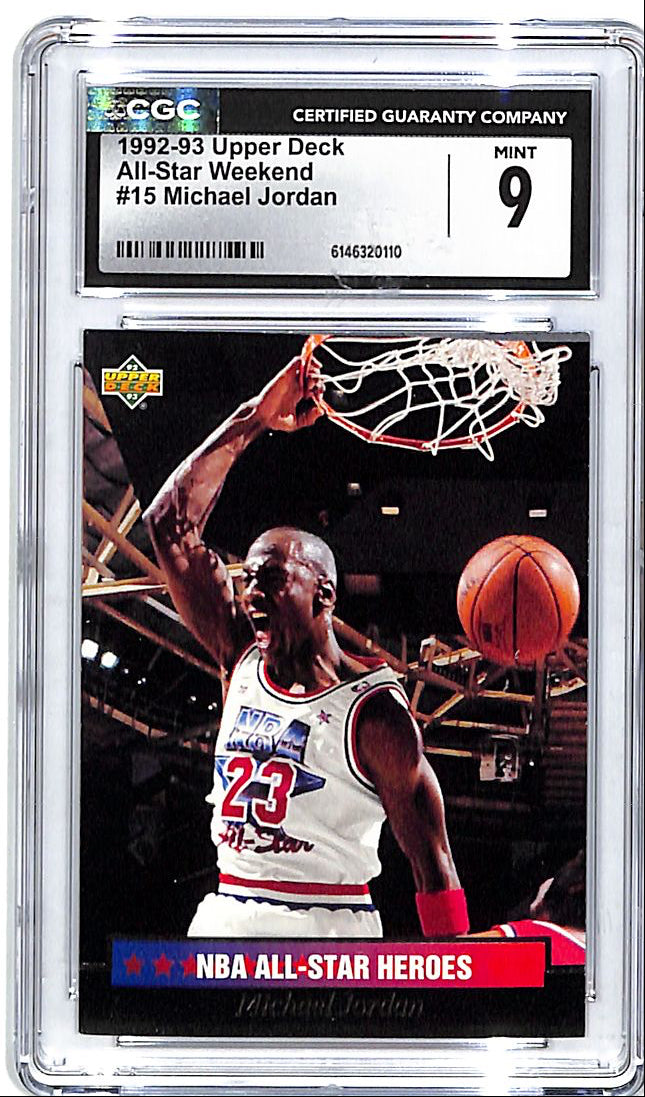 1992-93 Upper Deck Michael Jordan All Star Weekend #15 CGC 9 Bulls